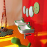 Смеситель для раковины LAUFEN FLORAKIDS зеленый рычаг, без донного клапана 3.1165.1.014.110.1